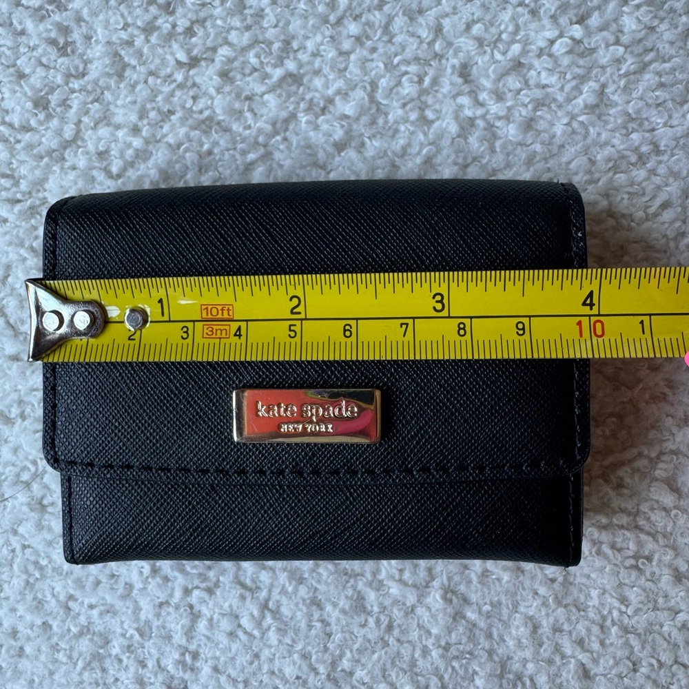 Kate Spade Black Card Holder with Gold Accent - Picture 5 of 6